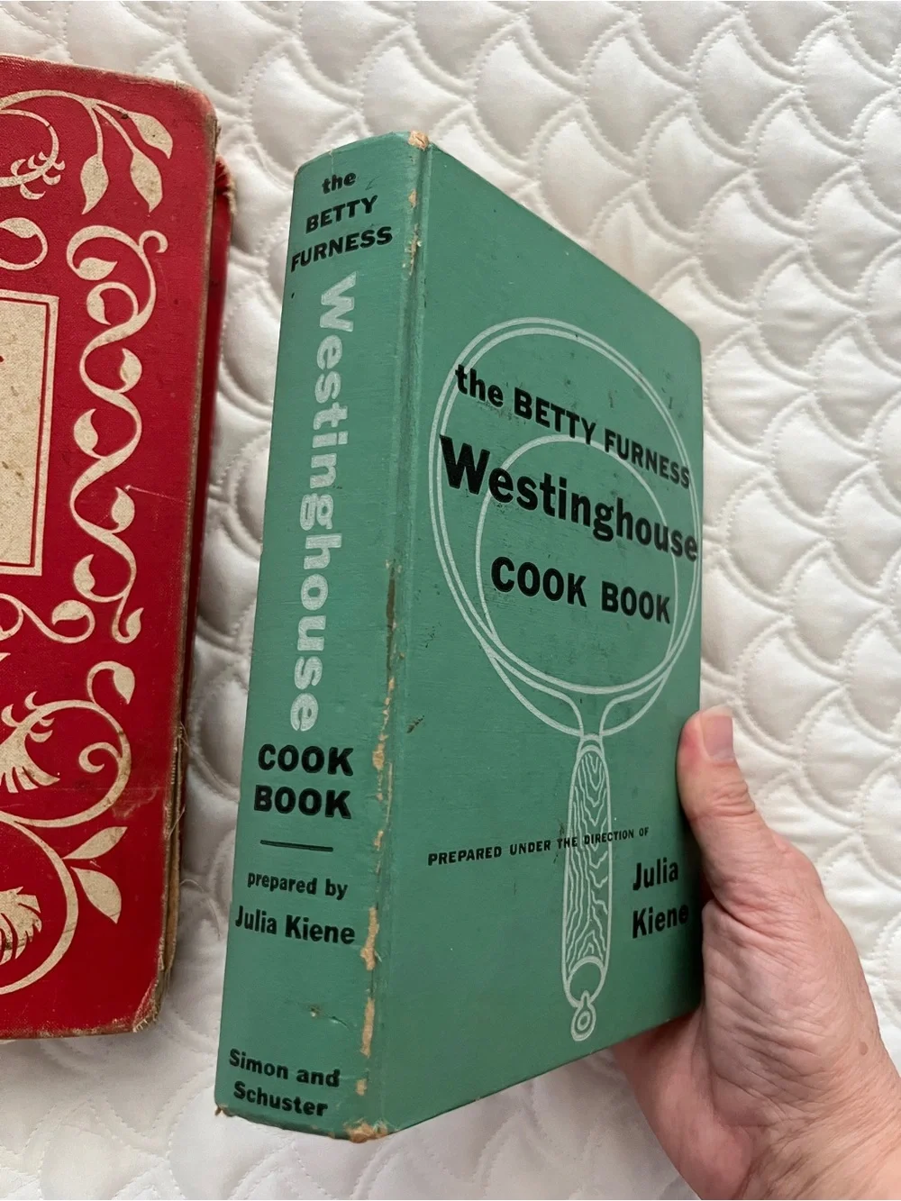Lot of 2 Vintage 1950s Cookbooks Betty Crocker Picture Binder & Westinghouse
